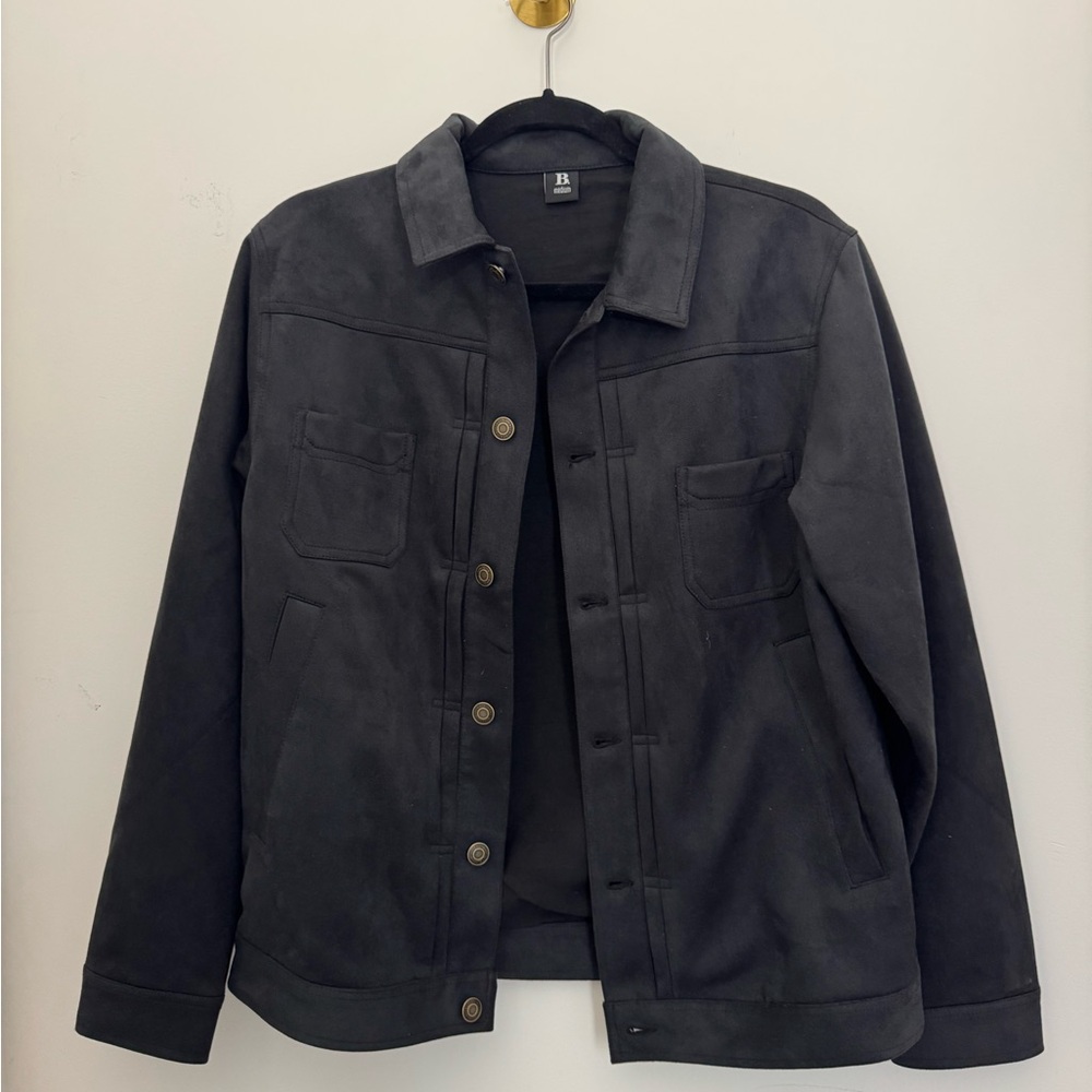 Faux suede jacket